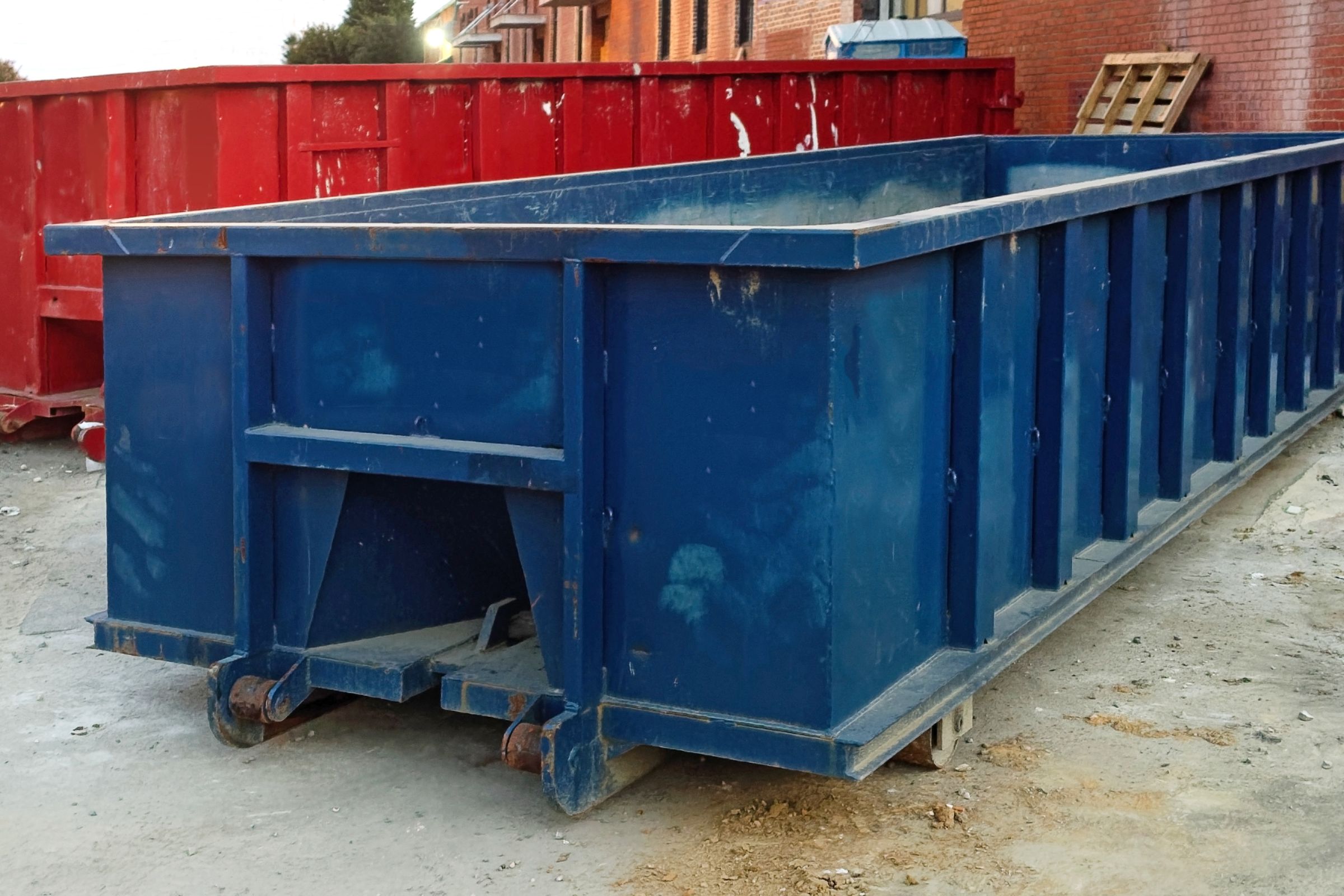 Different sized dumpster sizes